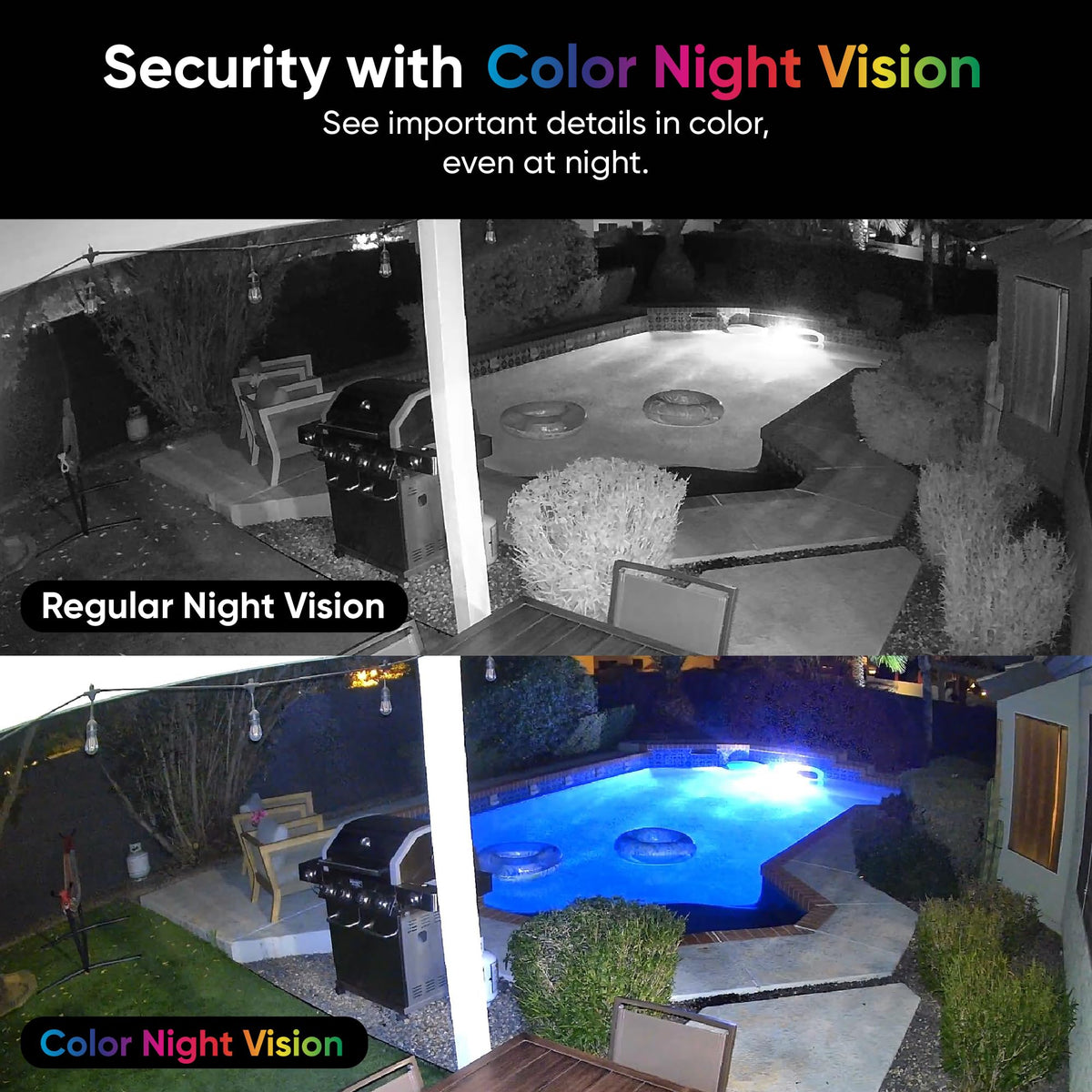 Wyze Cam v4, 2K HD Wi-Fi Smart Home Security Camera, Indoor/Outdoor Use, Pet/Baby Monitor, Motion Activated Spotlight/Siren, Enhanced Color Night Vision, 2-Way Audio, Local/Cloud Storage, Wired