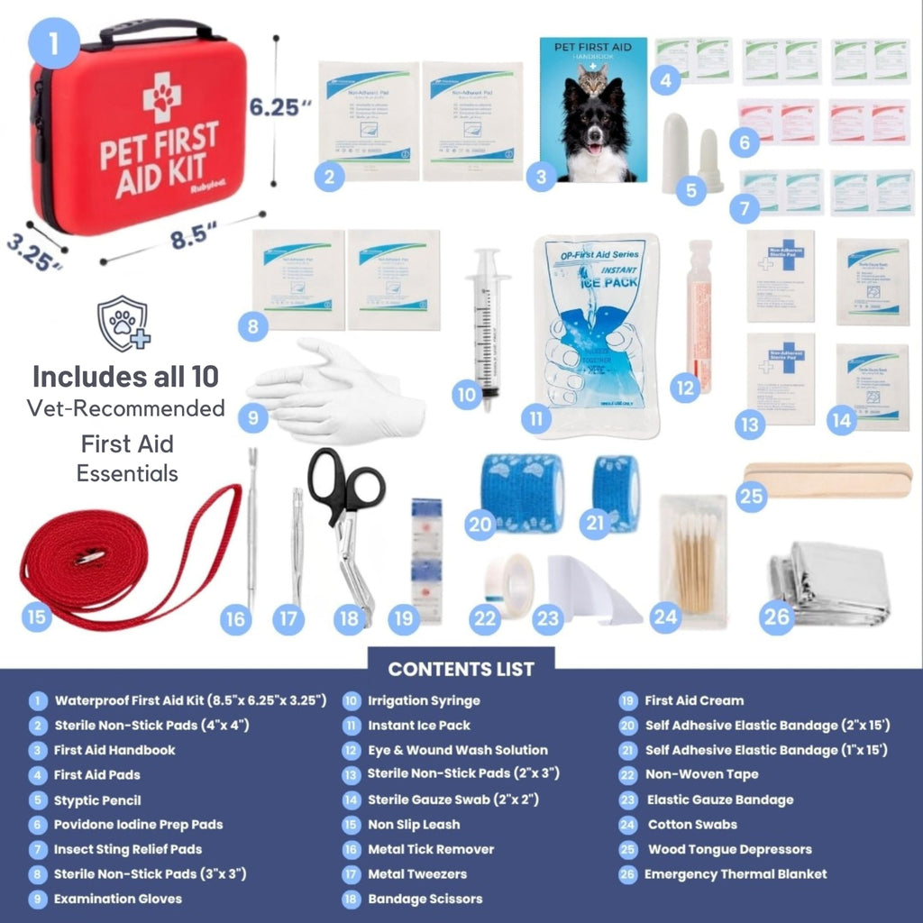 Vet-Approved Dog First Aid Kit with Emergency Essentials