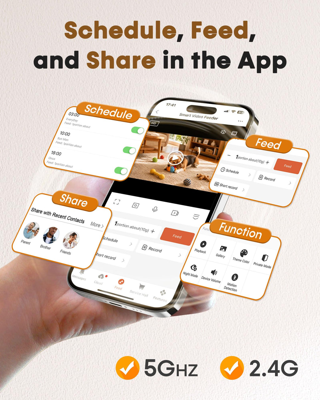 Yakry Automatic Pet Feeder with Camera