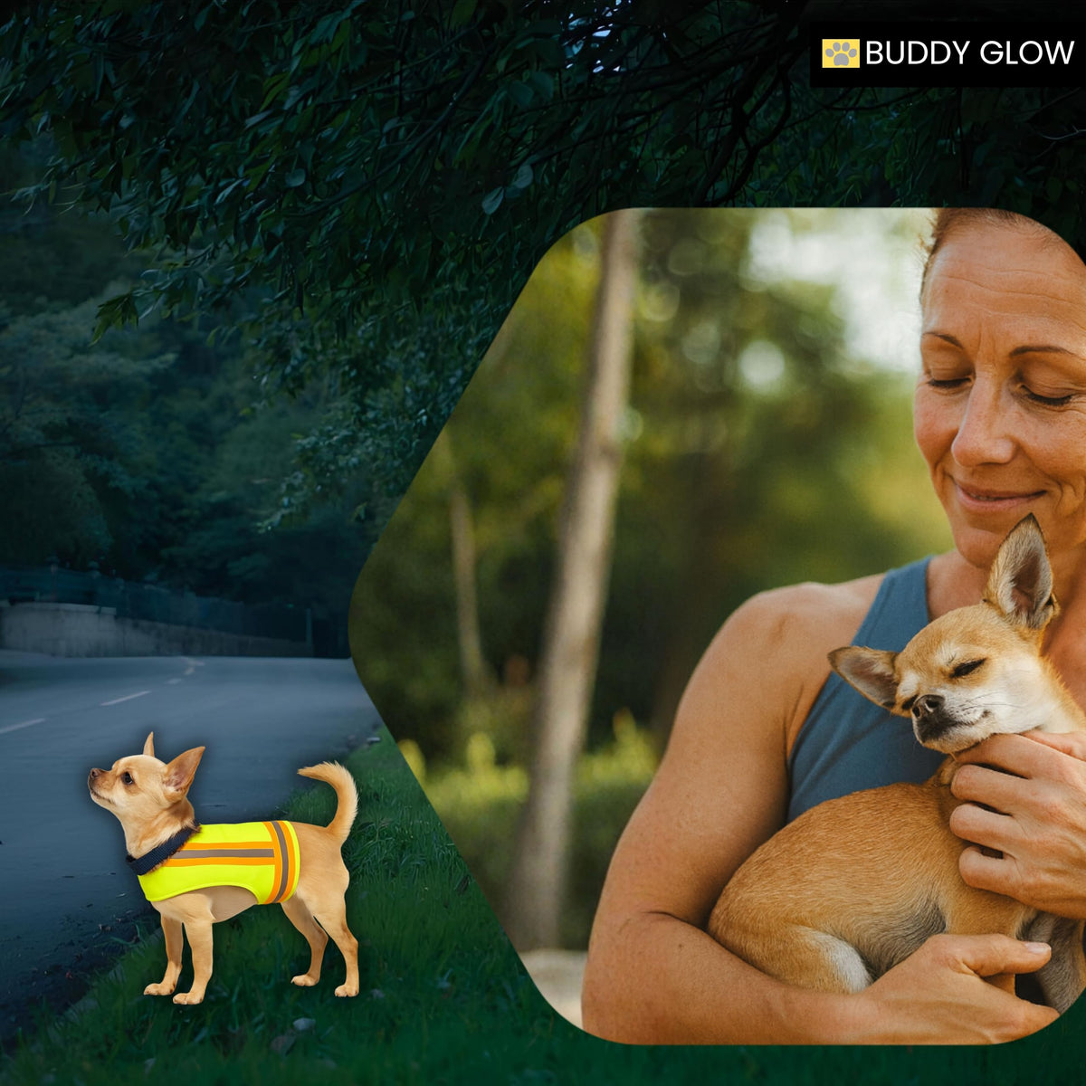 High-Visibility Reflective Dog Safety Vest for Outdoors