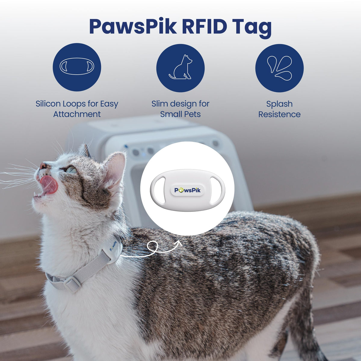 PAWSPIK RFID Microchip Tag for PawsPik Automatic Microchip RFID Cat Feeder