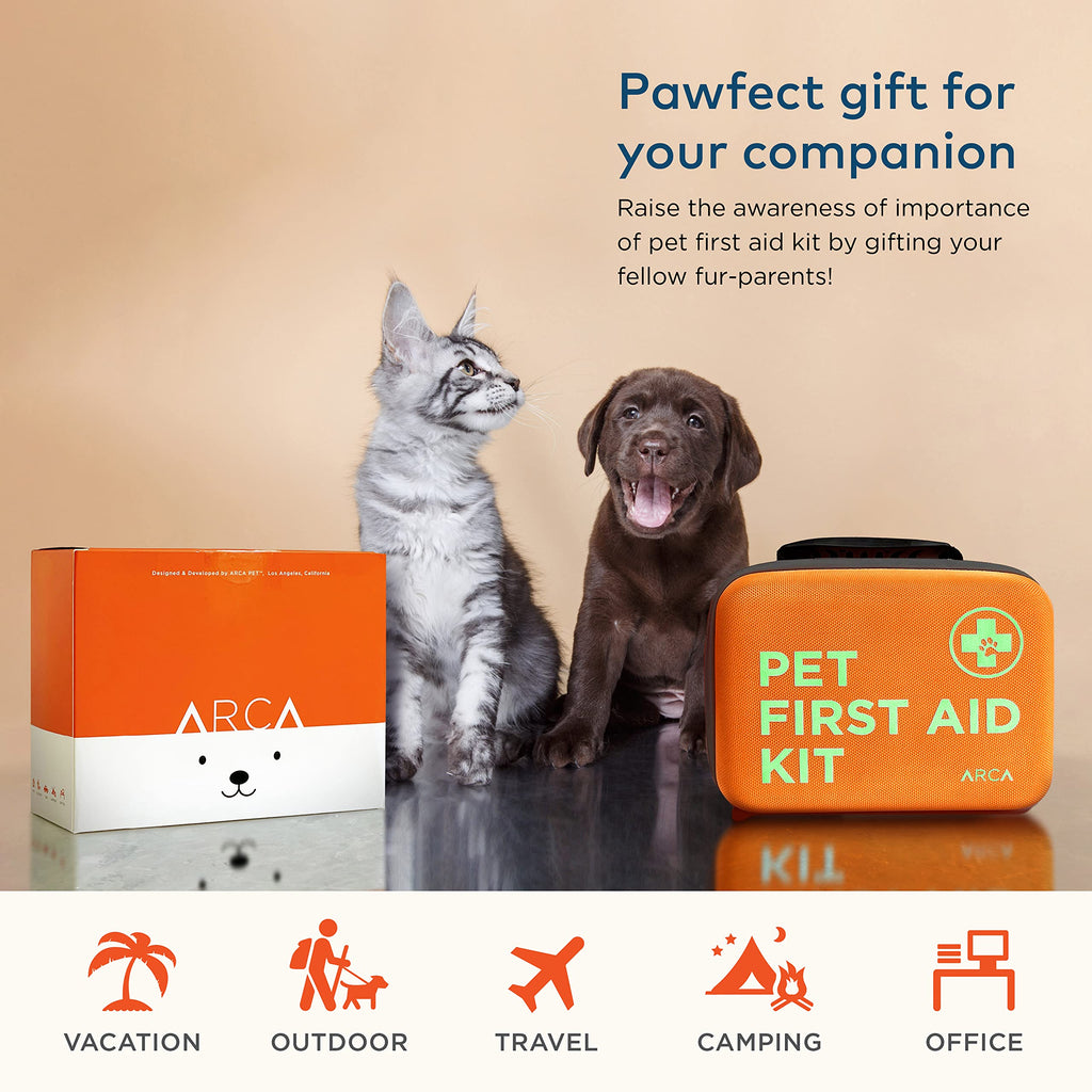 ARCA PET Cat & Dog First Aid Kit for Home and Travel