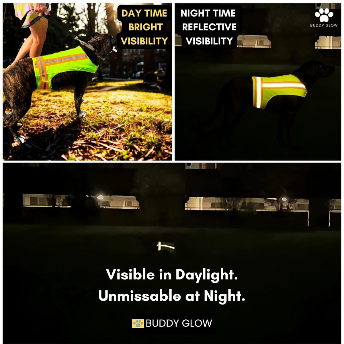 High-Visibility Reflective Dog Safety Vest for Outdoors