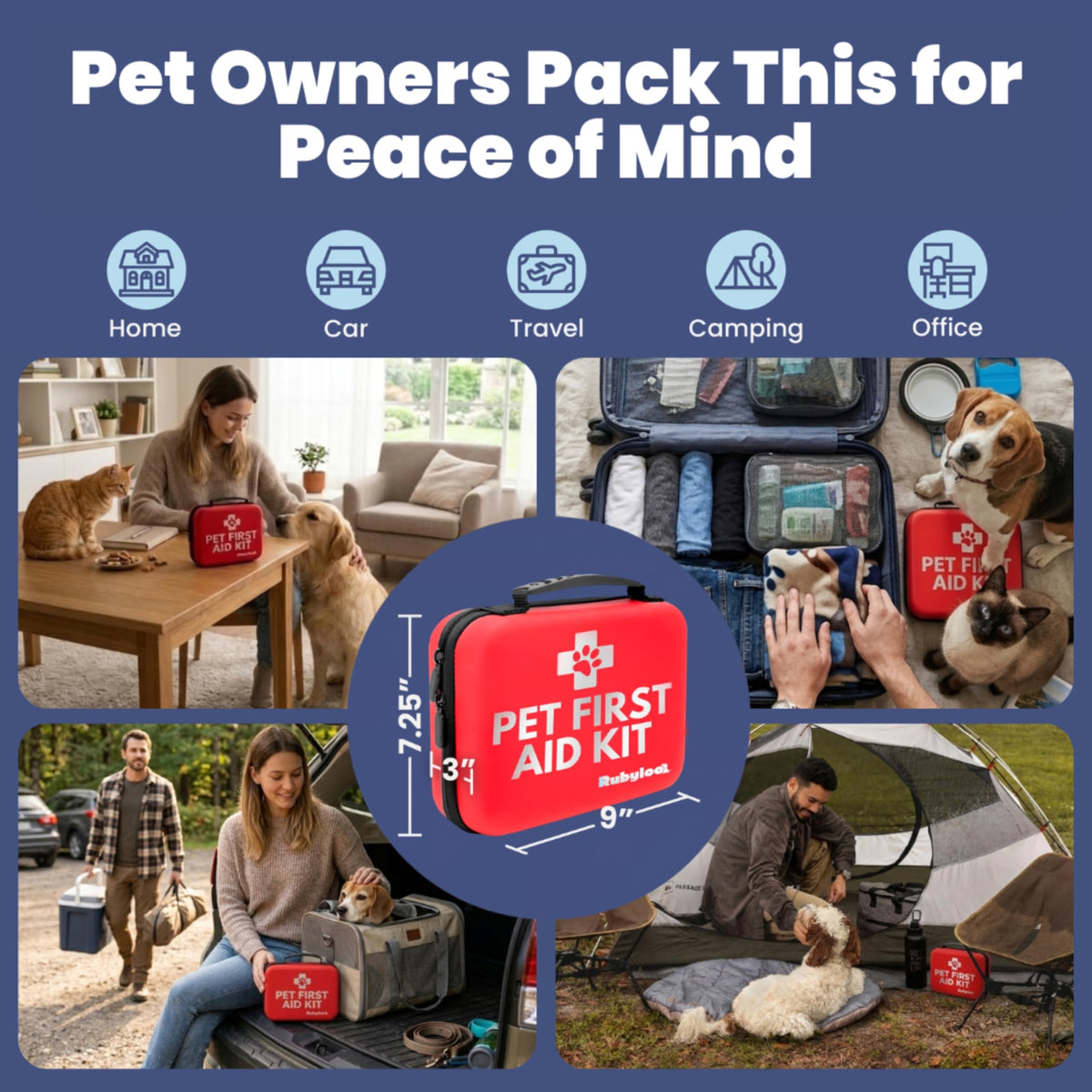 Vet-Approved Dog First Aid Kit with Emergency Essentials