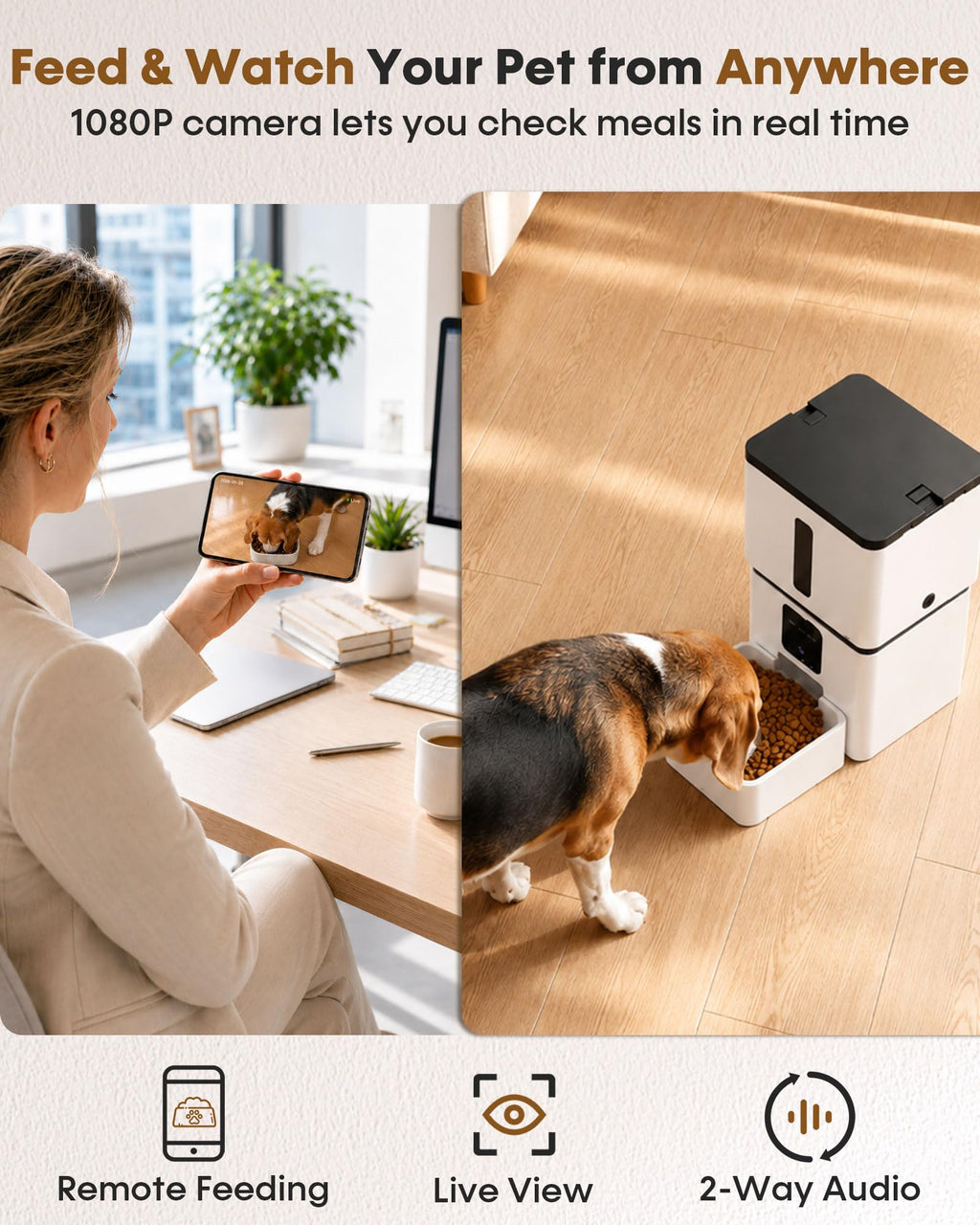 Yakry Automatic Pet Feeder with Camera