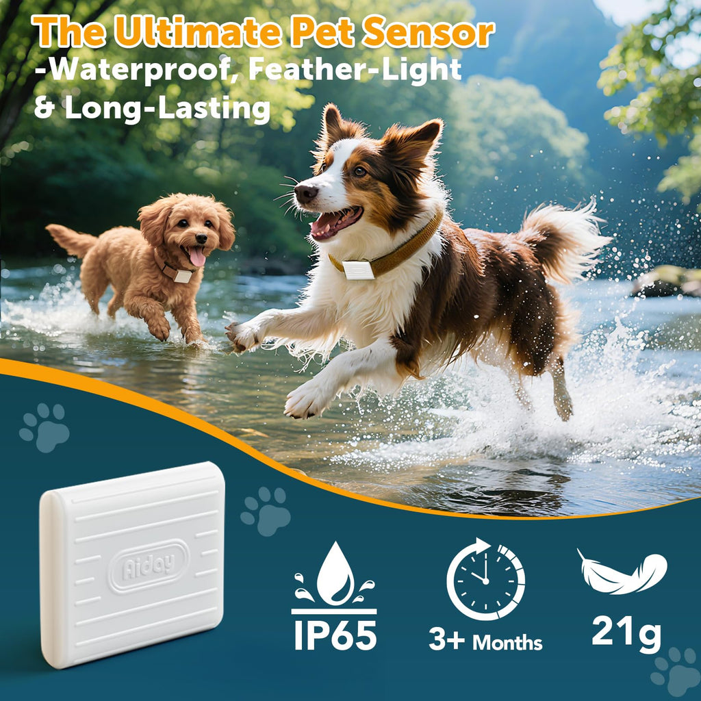 AIDAY Automatic Glass Dog Door