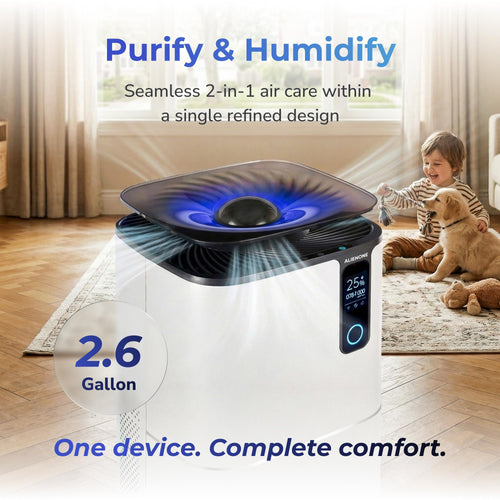 2-in-1 H13 HEPA Air Purifier & Humidifier with Smart App