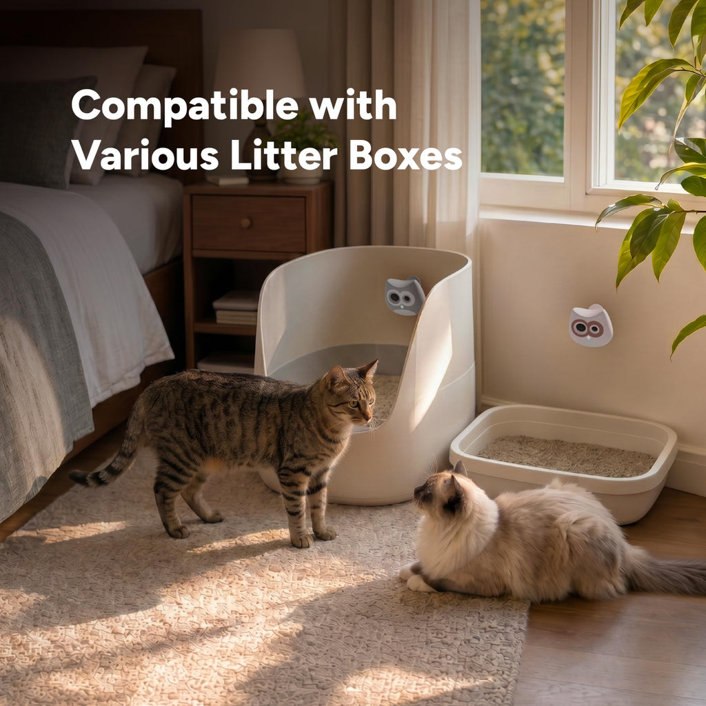 SiiPet LitterLens Cat Litter Box Camera with App, AI Health Monitoring & Alerts, Track Urination & Stool, Multi-Cat Recognition, Works with Every Litter Box, Pet Health Monitor