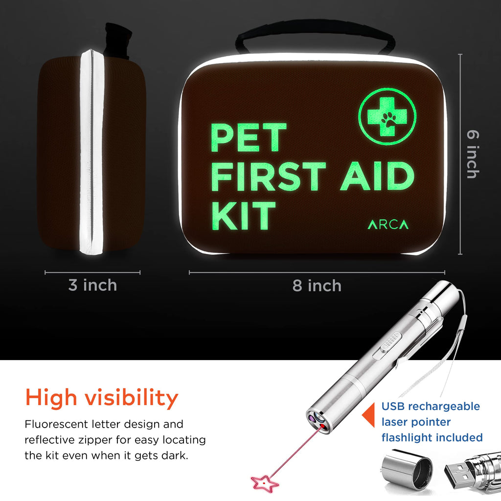 ARCA PET Cat & Dog First Aid Kit for Home and Travel