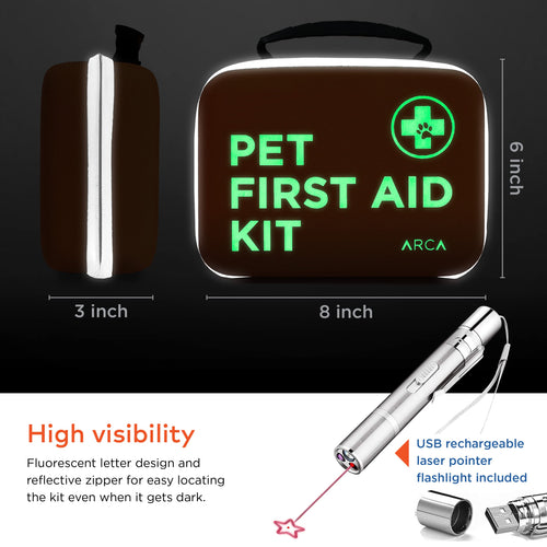 ARCA PET Cat & Dog First Aid Kit for Home and Travel