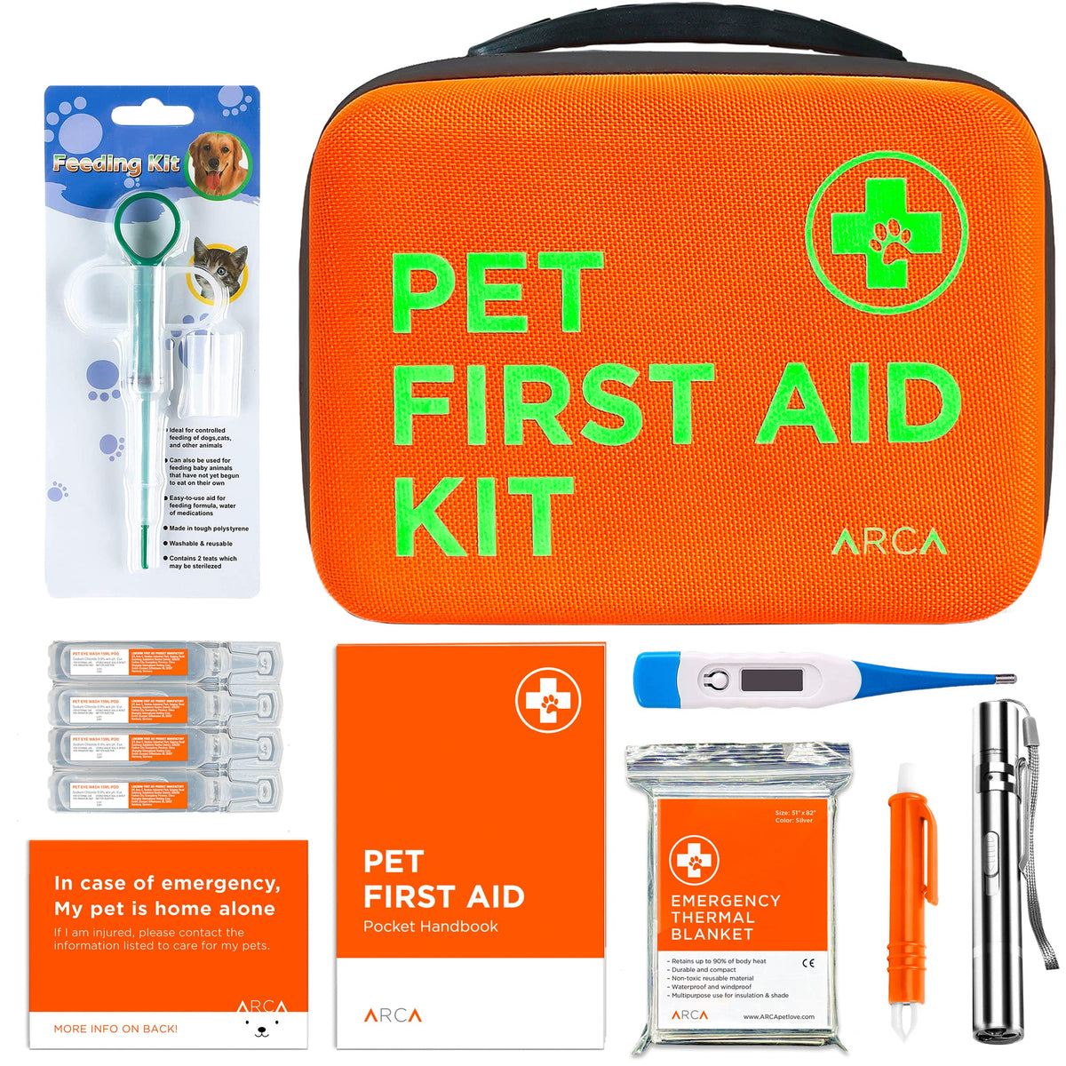 ARCA PET Cat & Dog First Aid Kit for Home and Travel