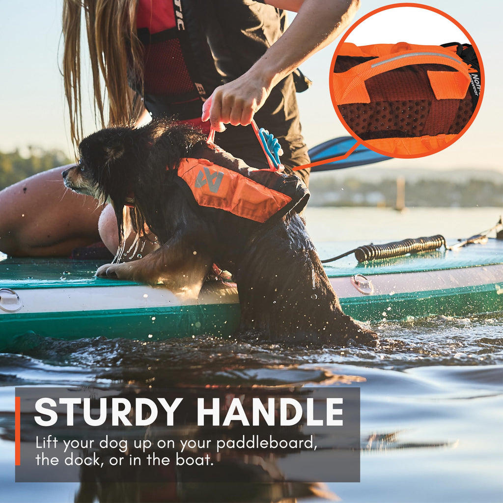 Non-stop Dogwear Protector Life Jacket, Black/Orange