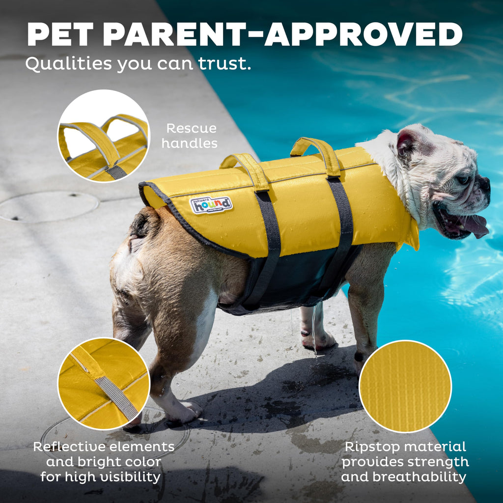 Outward Hound Granby Splash Dog Life Jacket, Medium